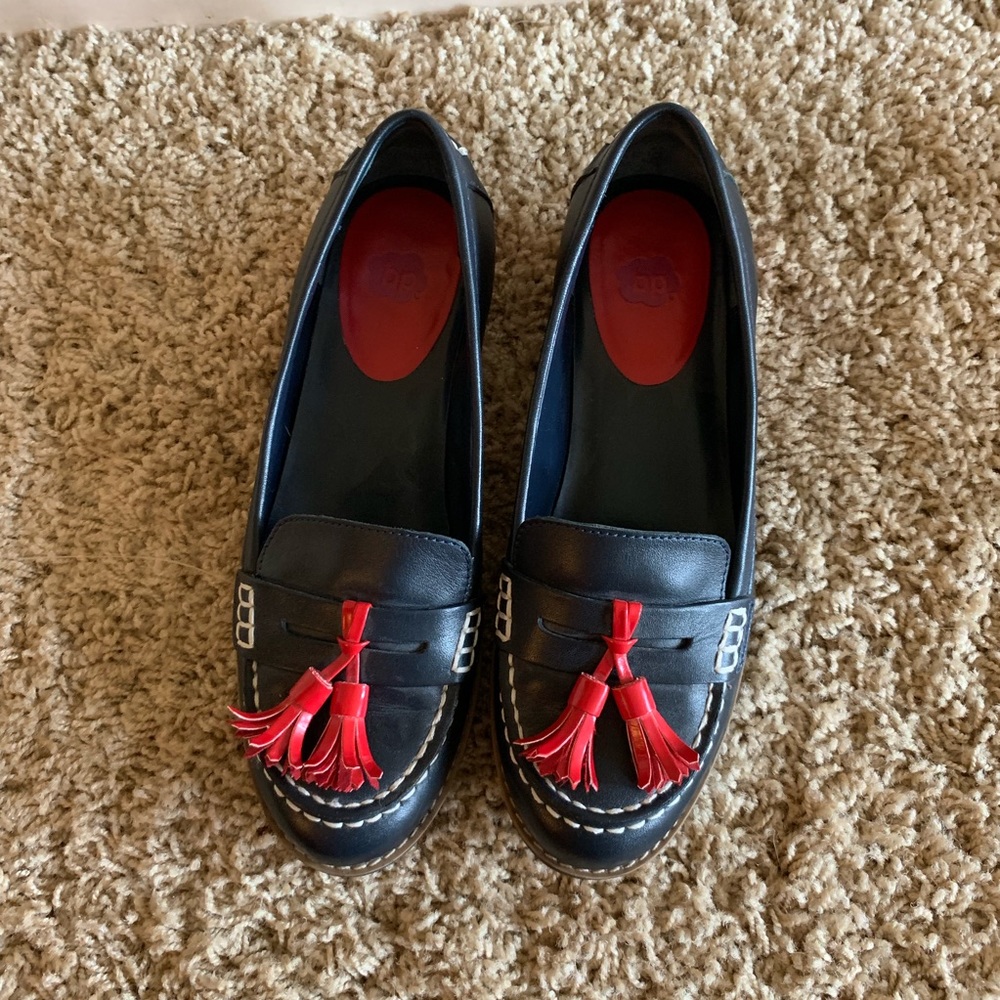 Nordstrom BP Navy and Red Loafers